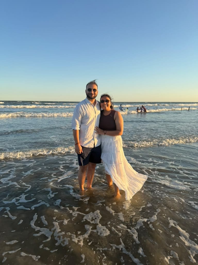 Meet and Preksha at the beach